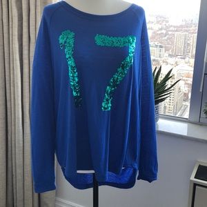 SOLD-Blue Aerie long sleeve top $19
